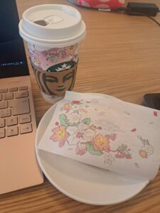 スターバックスコーヒー　
桜